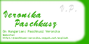 veronika paschkusz business card